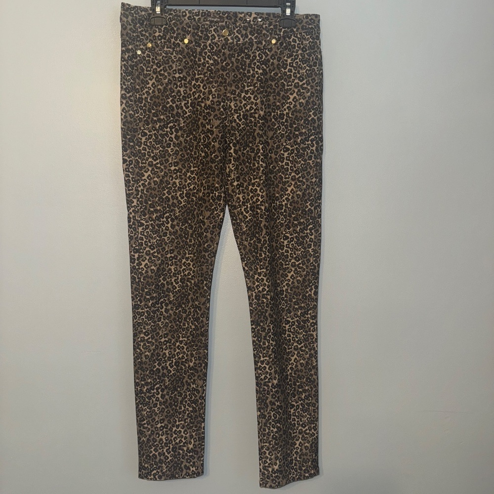 EUC J. McLaughlin Lexi Leopard Print Jeans Size 10